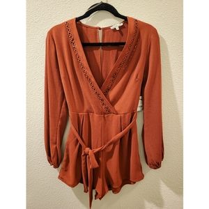 Burnt Orange Romper